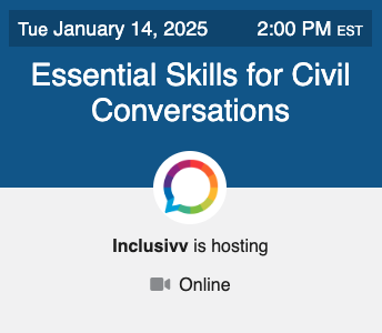 Essential Skills for Civil Conversations - Guest Registration - January 2025